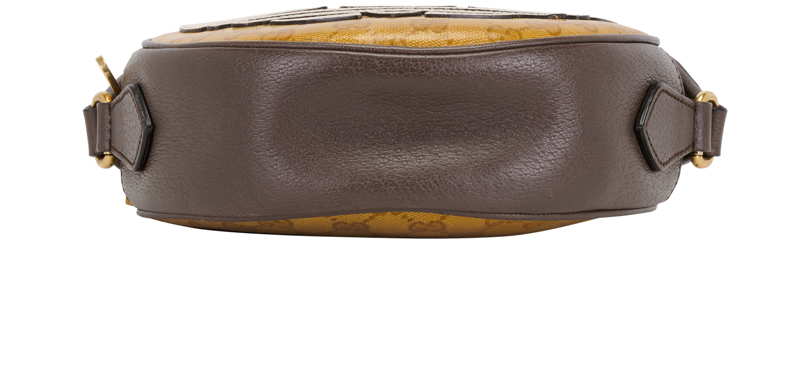 X Adidas Ophidia Round Crossbody, &pound;650, Handbags, Brown, Canvas/Leather, Top view